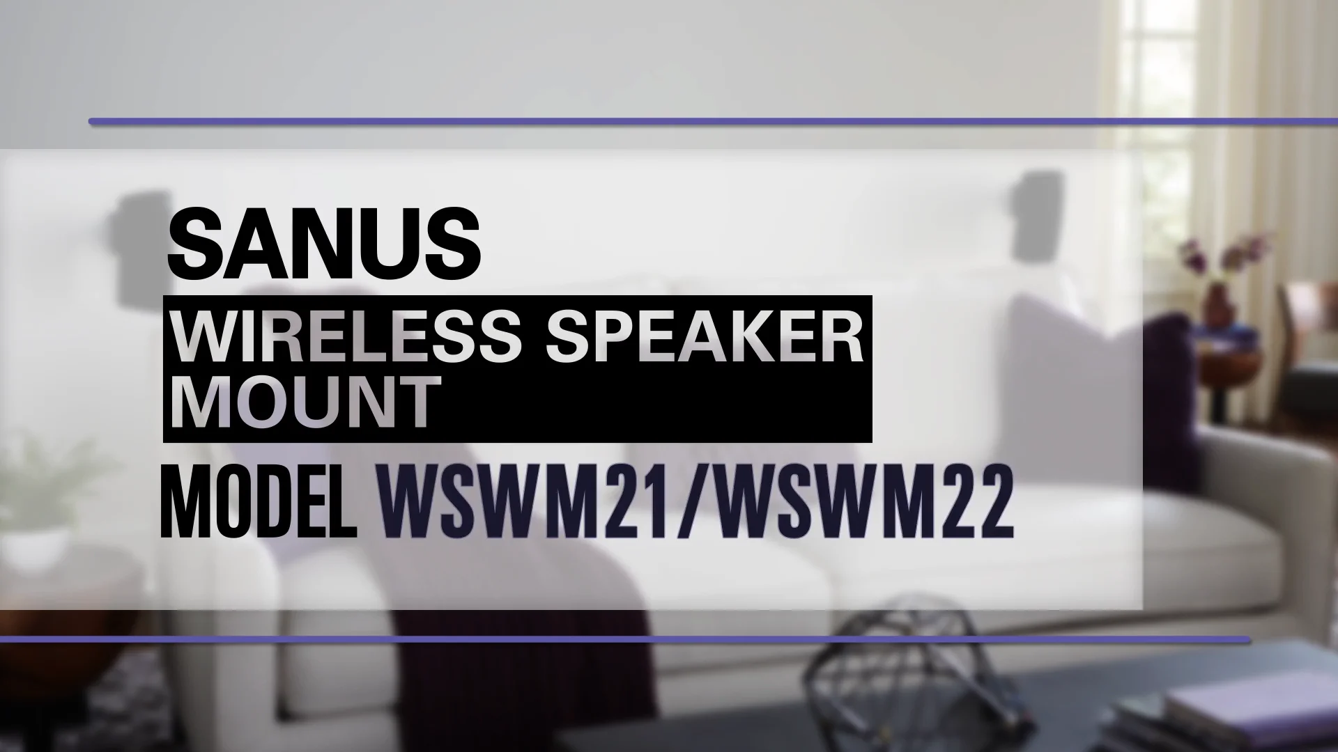 Wireless Speaker Swivel and Tilt Wall Mounts designed for Sonos