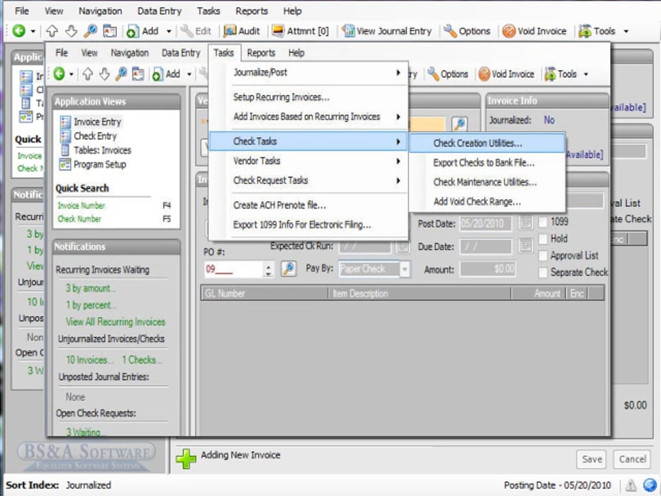 Positive Pay File Creation