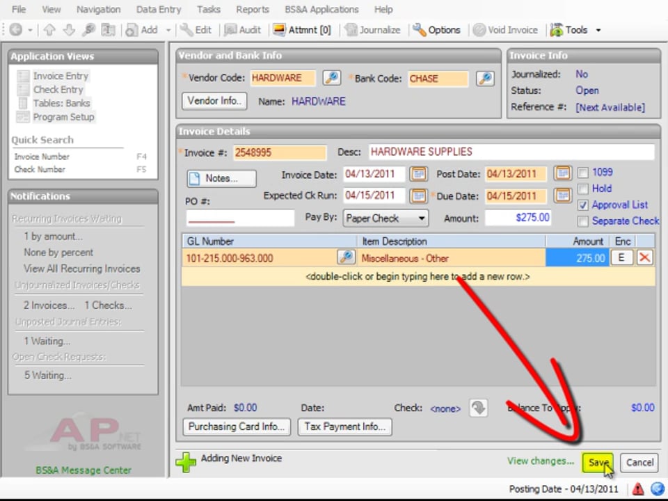 Using a purchasing card vendor