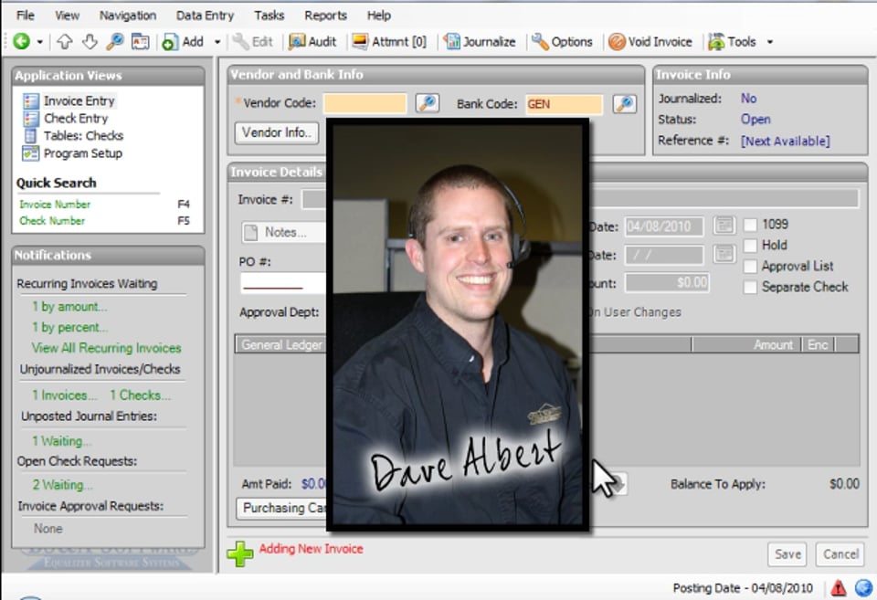 Changing Posting Date