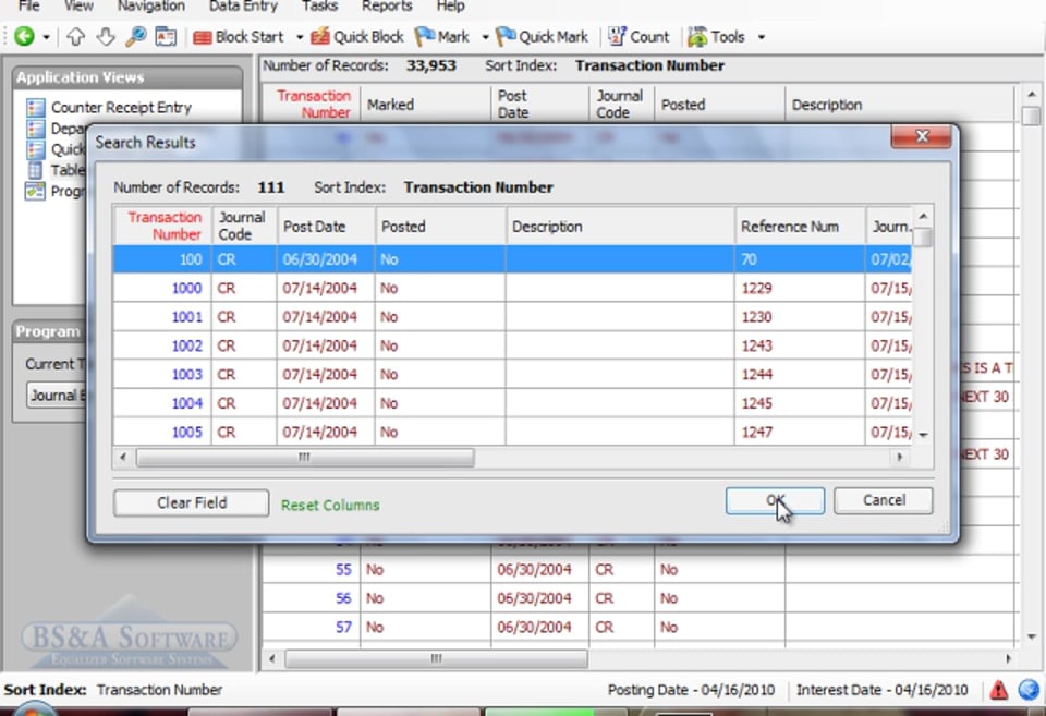 Marking Records in a Table