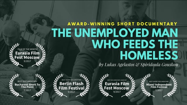 The unemployed man who feeds the homeless. Ο άνεργος που ταϊζει τους άστεγους.