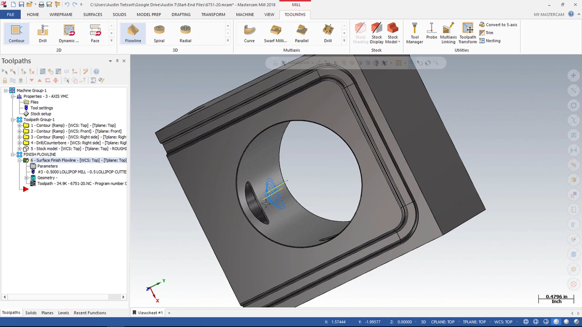 Surface Finish Flowline