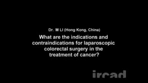 What Are The Indications And Contraindications For Laparoscopic Colorectal Surgery In The Treatment Of Cancer Websurg The Online University Of Ircad