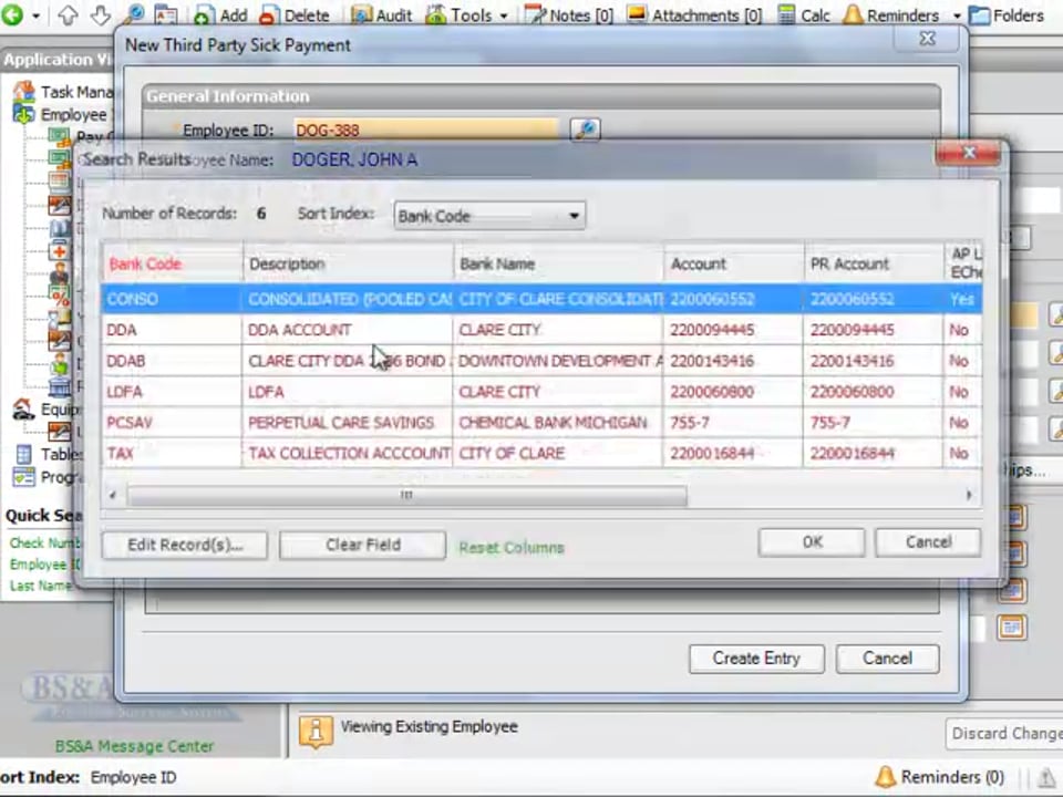 Adding a Third Party Sick Pay