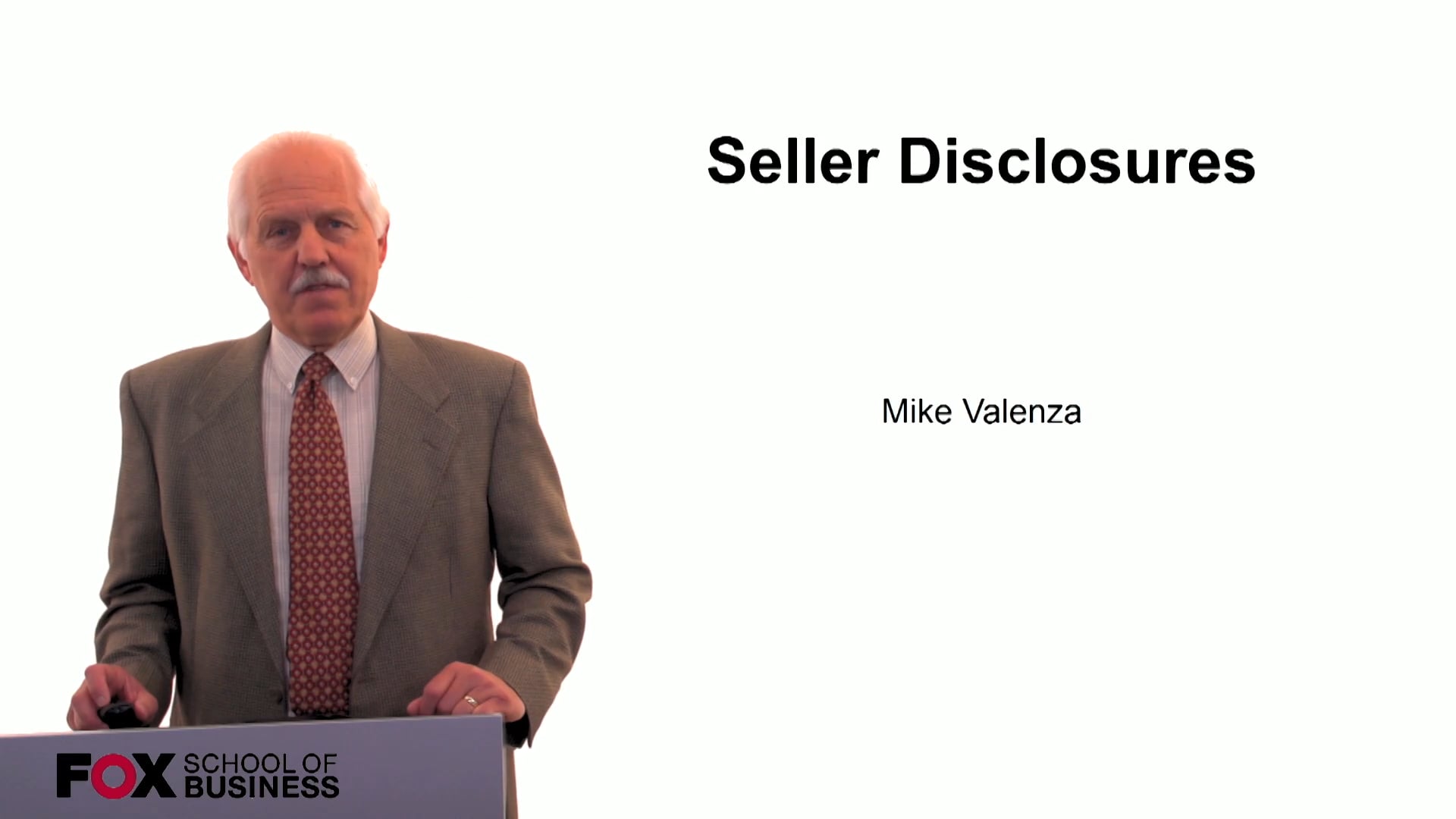 Seller Disclosures