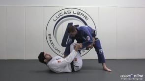 De La Riva and Lasso Guard Sweep to Knee on Belly