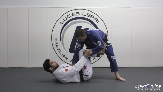 De La Riva and Lasso Guard Sweep to Knee on Belly