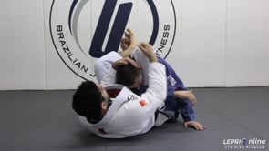 Z-Guard Retention to Triangle Choke Against an Opponent's Knee Cut