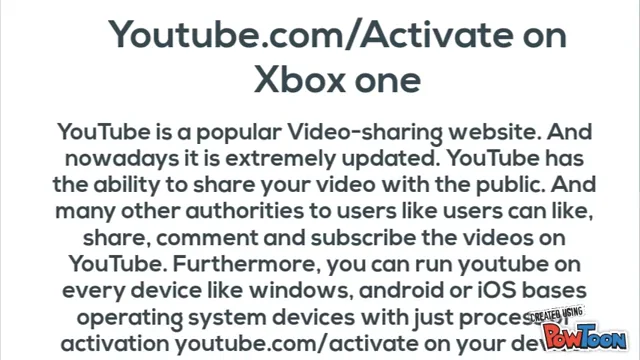 Youtube activate deals xbox