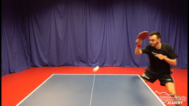 Backhand to forehand transition