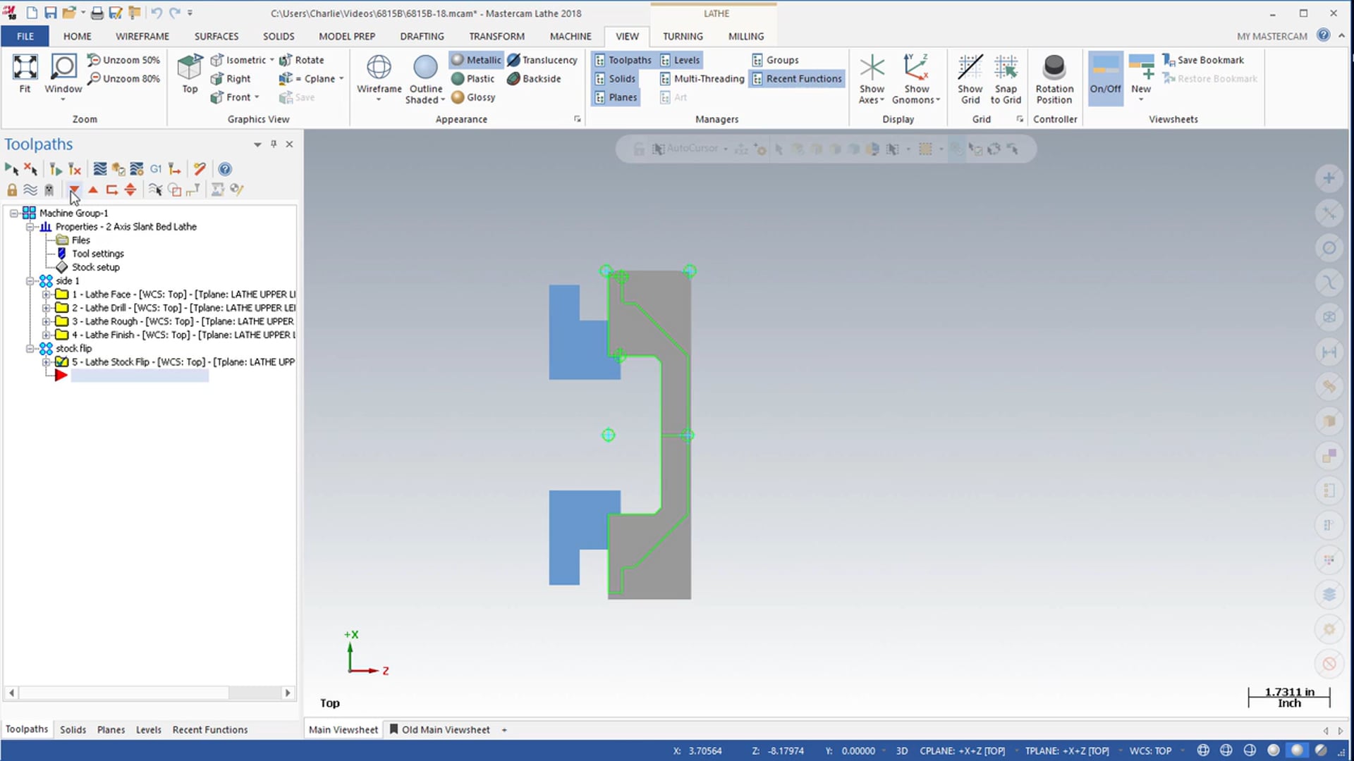 Lathe Part Handling