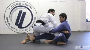 De La Riva Guard Back Roll Sweep to Knee Cut