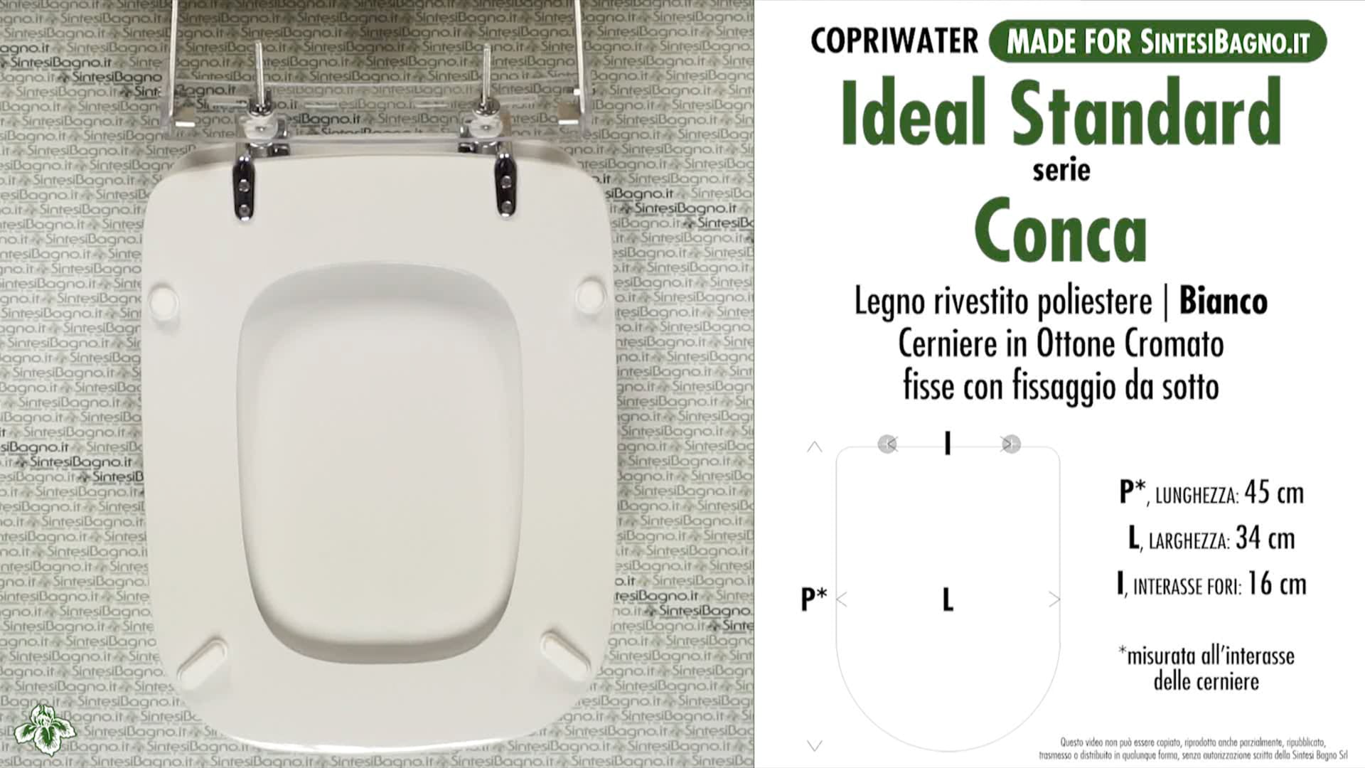 WC-Sitz Ideal Standard Diagonal – Wie Original, Aus Holz Mit Polyester-Beschichtung