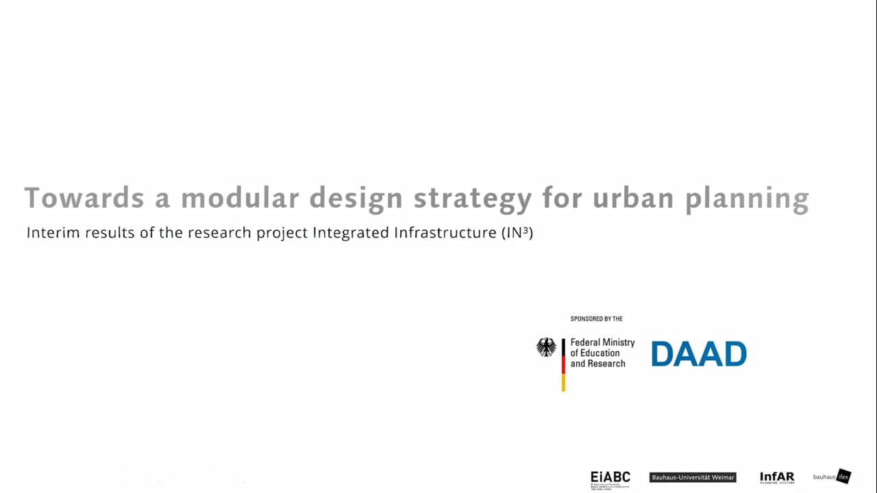 IN3 - Towards a modular planning strategy for urban planning