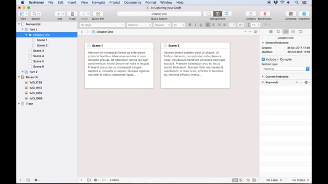 Structuring Your Draft