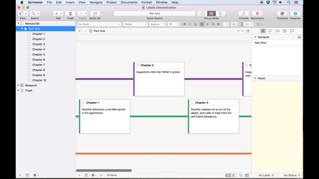 Tracking Threads on the Corkboard