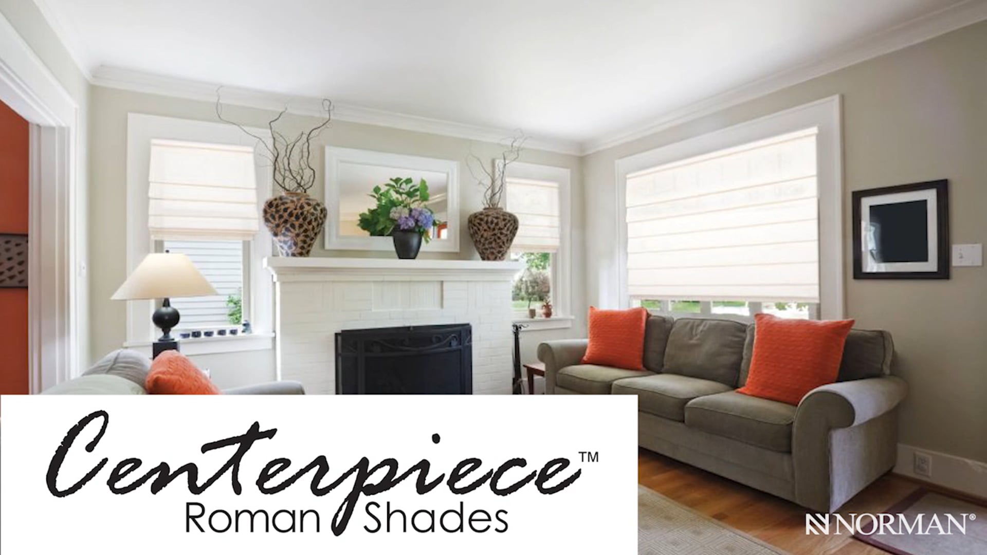 Centerpiece™ Roman Shades from Norman®