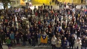 Concentració contra l'empresonament del govern de Puigdemont