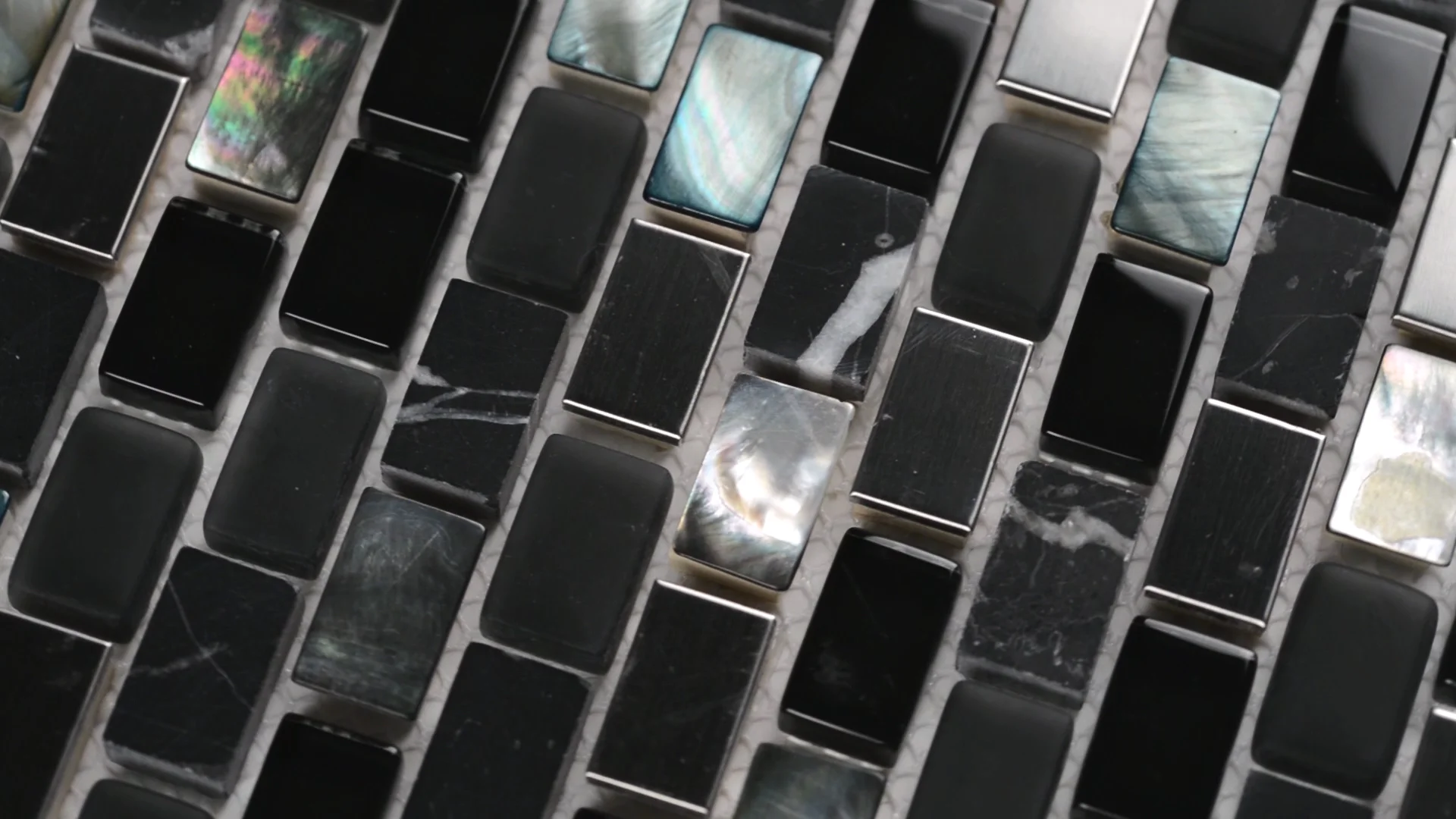 Midnight Pearl Mini Brick Pattern 8mm on Vimeo