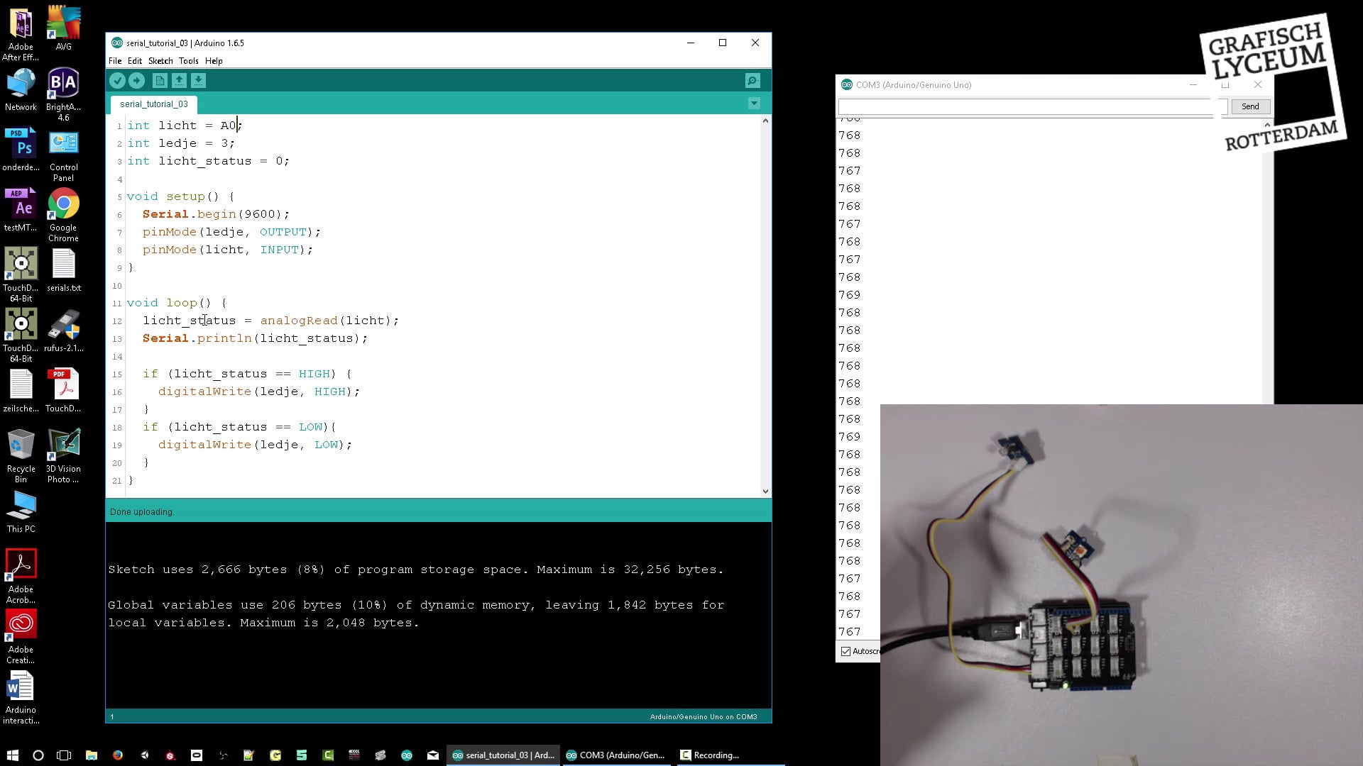 Using the Serial monitor in Arduino on Vimeo