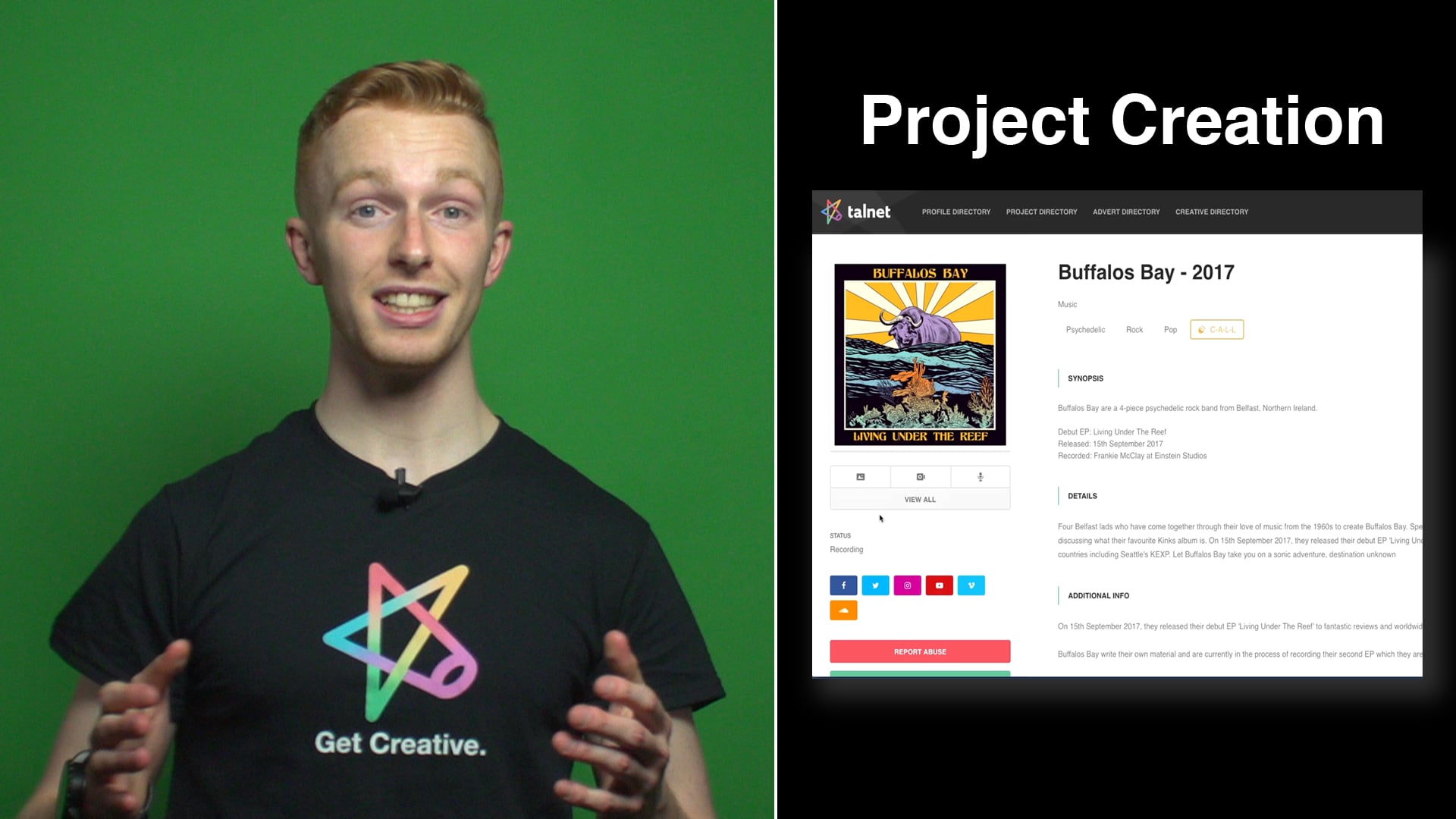 Creating a Project on Vimeo