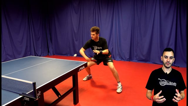 How To Backhand Topspin against backspin