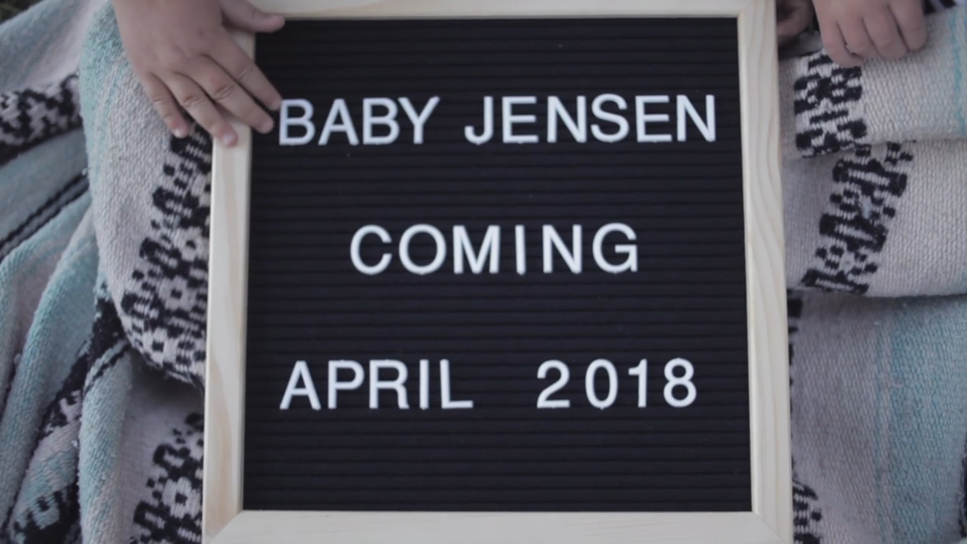 pregnancy announcement // Jensen family