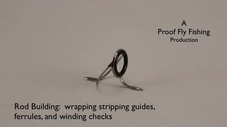 Rod Building: wrapping ferrules, stripping guides, and next to a winding  check. on Vimeo