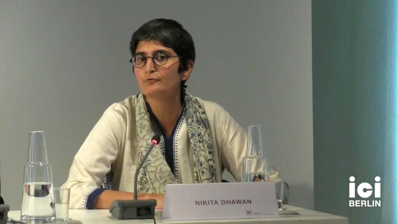 Talk by Nikita Dhawan (Panel IX)