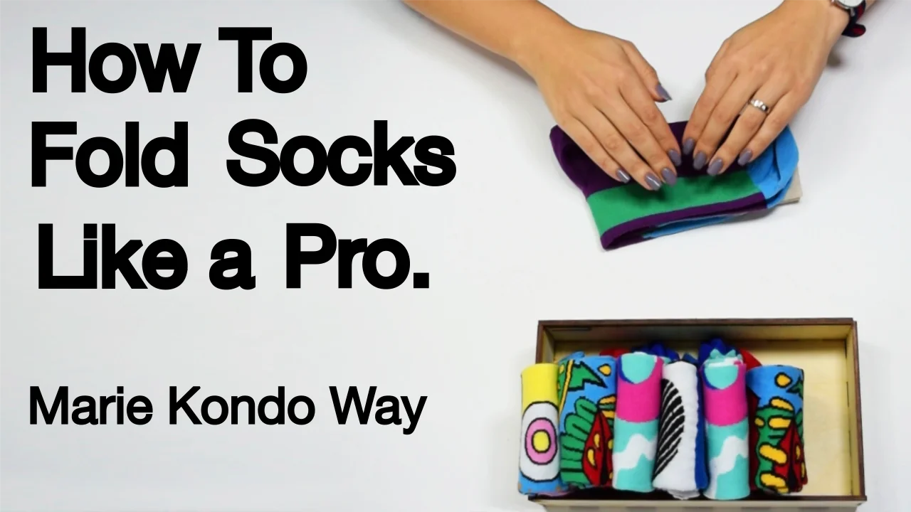 MarieKondo_okHow to fold socks - Marie Kondo method for saving space.