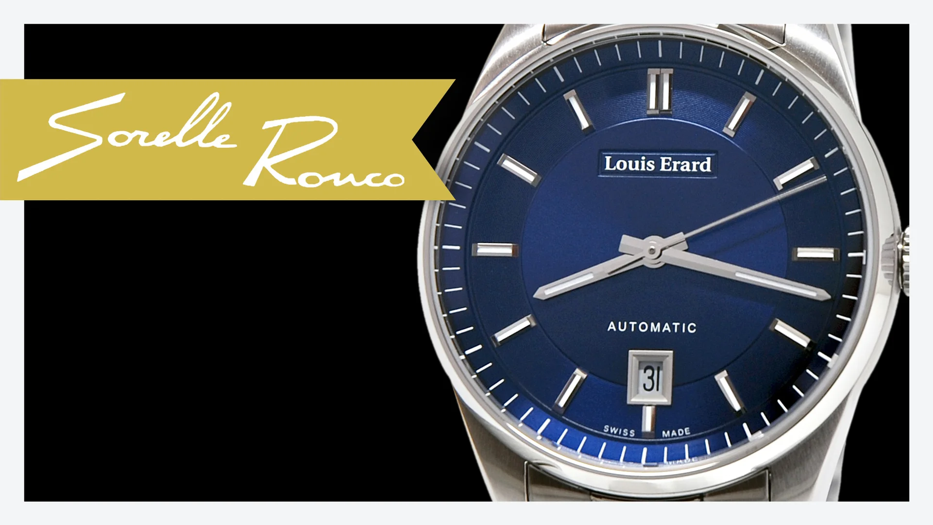 Louis Erard Heritage 41 mm Watch in Blue Dial