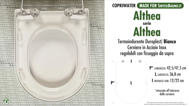 COPRIWATER per wc ALTHEA. ALTHEA. Ricambio DEDICATO. Duroplast   online!