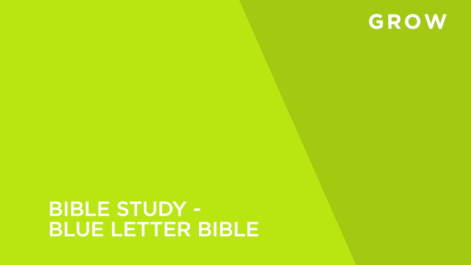 Study the Bible with Blue Letter Bible