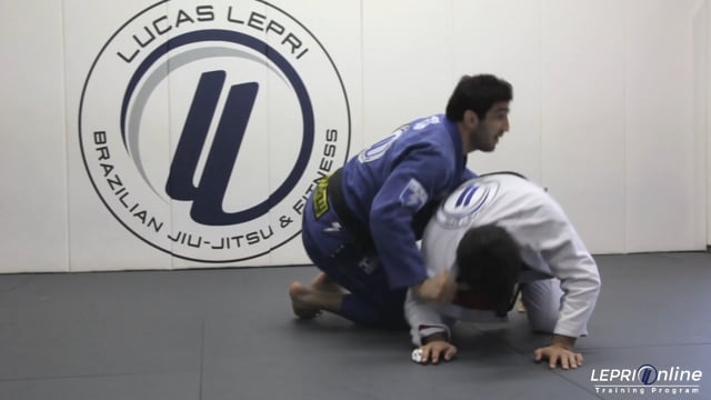 Open Guard Collar Drag Sweep