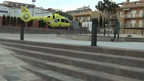 Accident en una bastida del carrer Puig Sureda