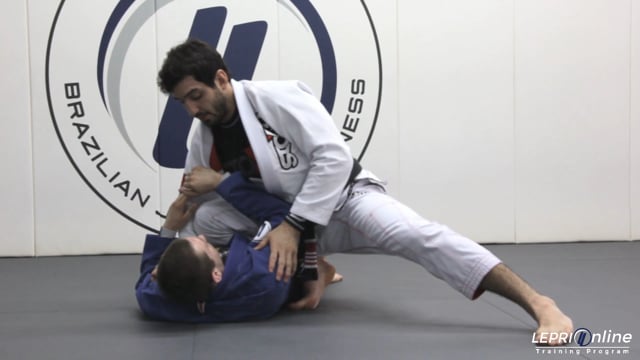 Escape from the Omoplata to Knee on Belly