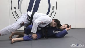 Z-Guard to Dogfight Sweep to Mount When the Opponent Defends with a Whizzer