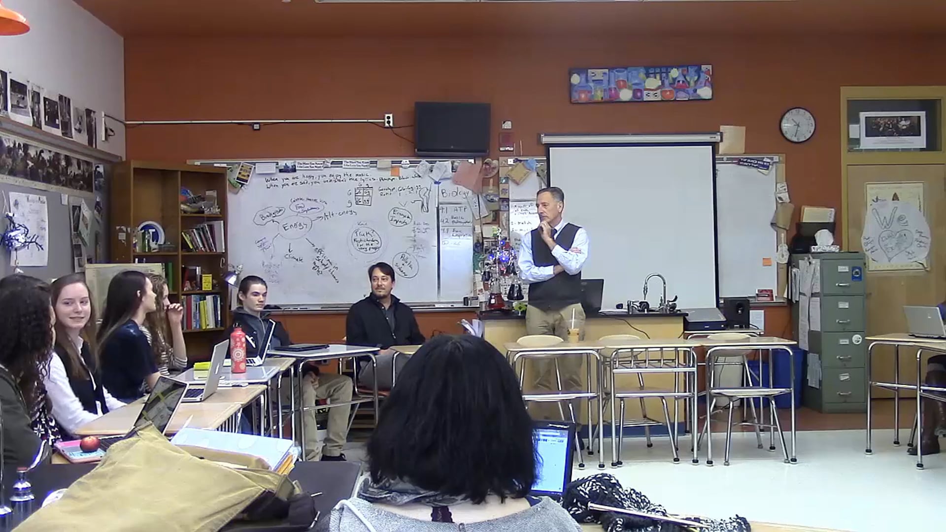 Vermont Governor Peter Shumlin answers student question about environmental pollution at St Gobain pollution case