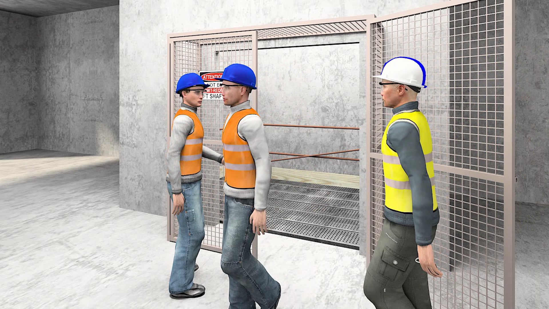 Construction works in Lift Wells - UNBRANDED