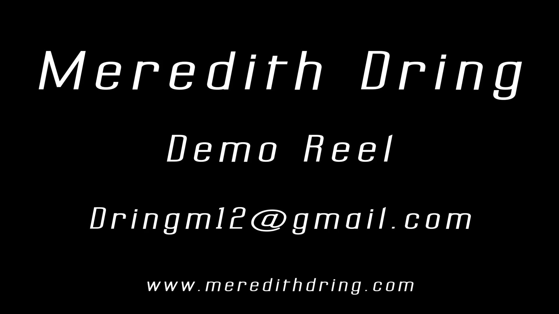 Demo Reel 2017