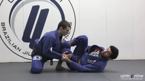 Spider and Reverse De La Riva Guard Sweep Against an Opponent on One Knee