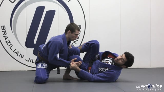 Spider and Reverse De La Riva Guard Sweep Against an Opponent on One Knee