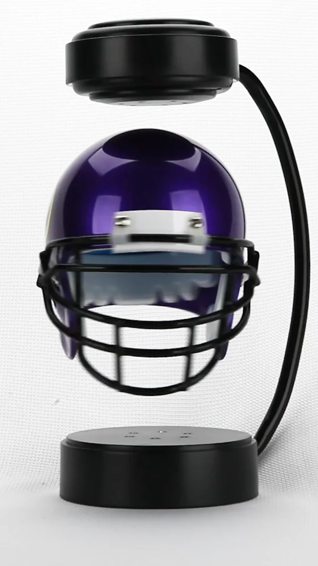 Football Cremation Urn & Minnesota Viking Hover Helmet Décor