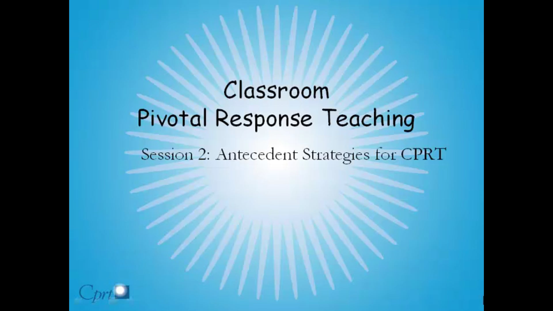 CPRT Training Session 2