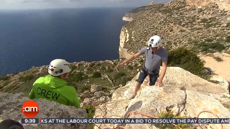 Alan Hughes from :am TV in Malta went abseiling with MC Adventure near  Dingli on Vimeo