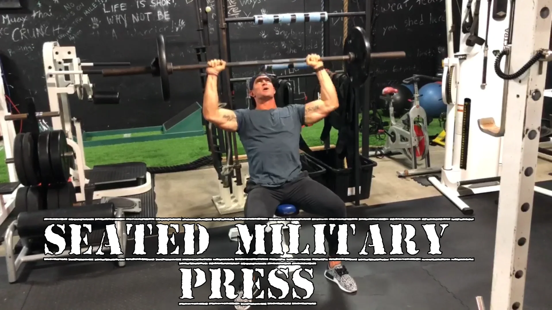 Military discount seated press