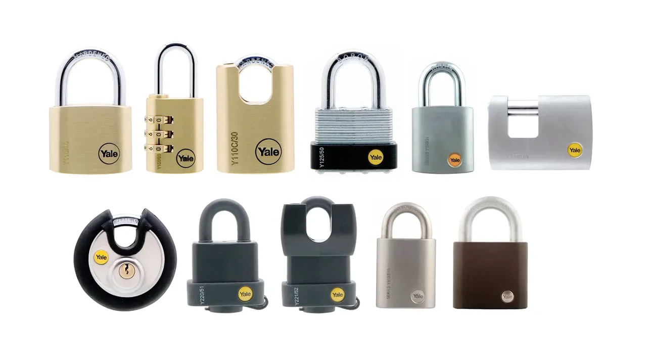 Different types shop of padlocks