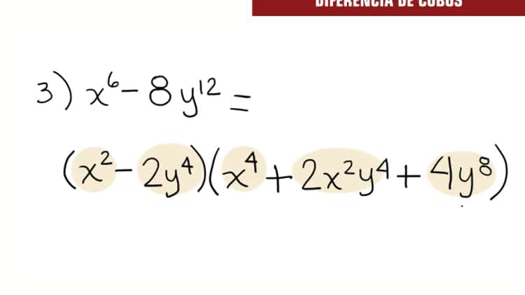 diferencia de cubos