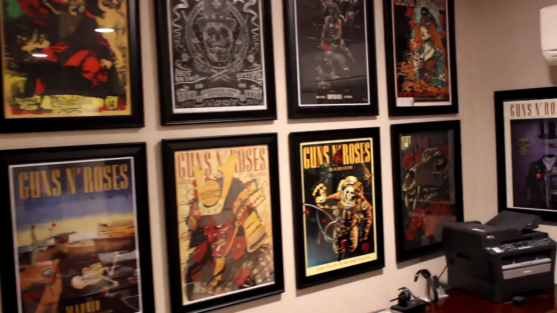 Guns N' Roses Lithograph Framed Collection